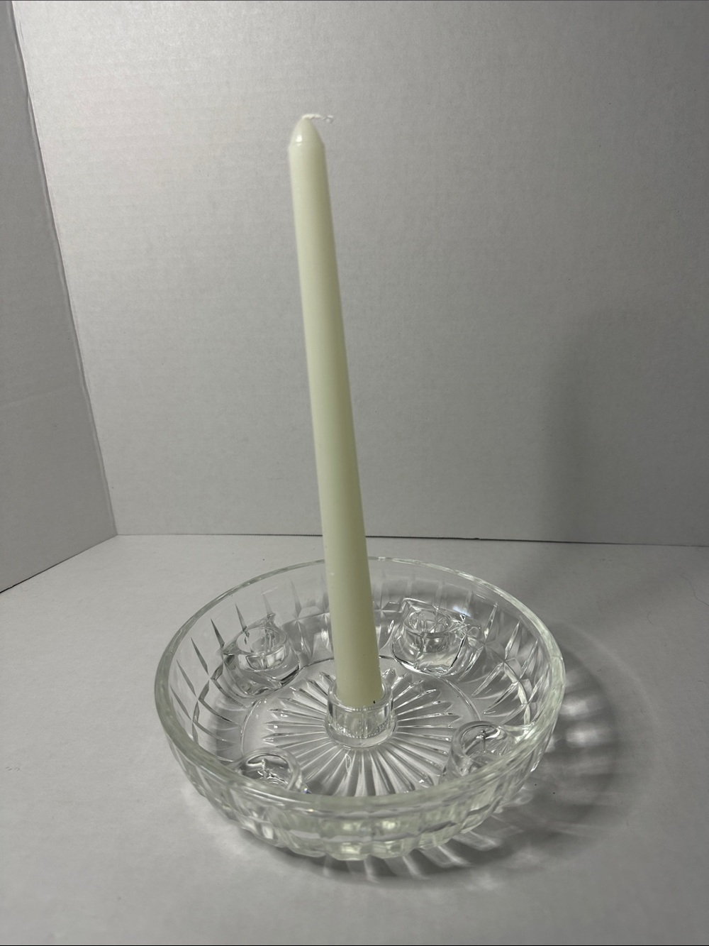 Vintage Classic Glass 5 Candle Holder